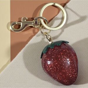 Strawberry Glittery Keychain New